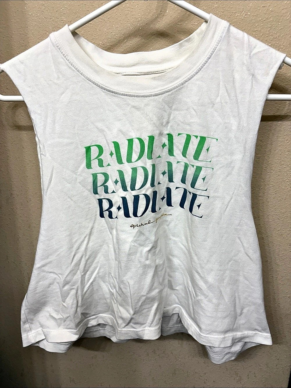 Spiritual Gangster Radiate Muscle Tank White Size Medium